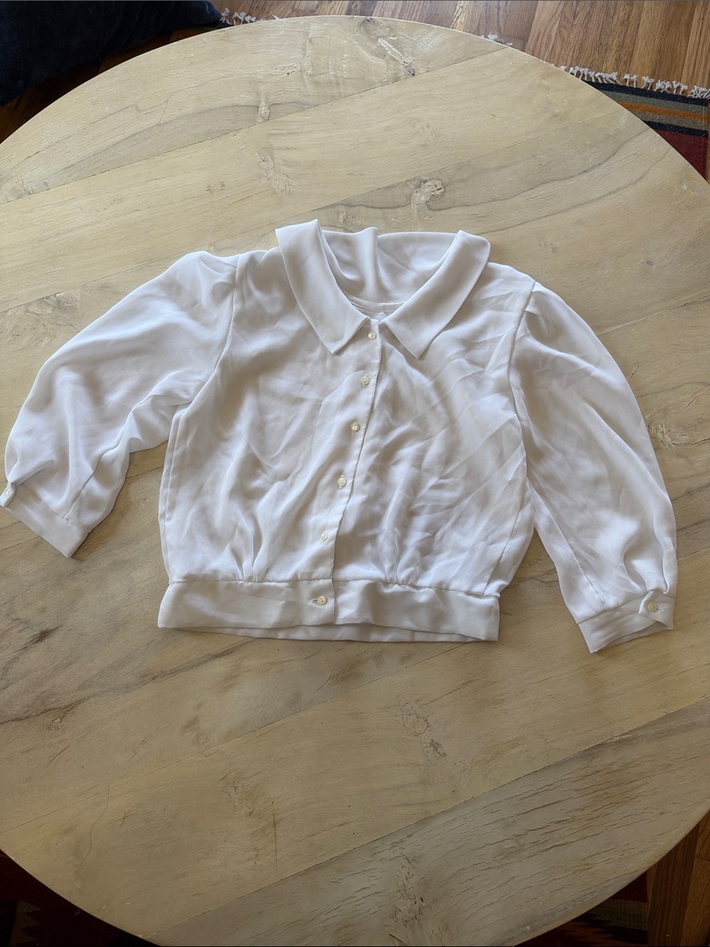 Byer California White Flowing Blouse
